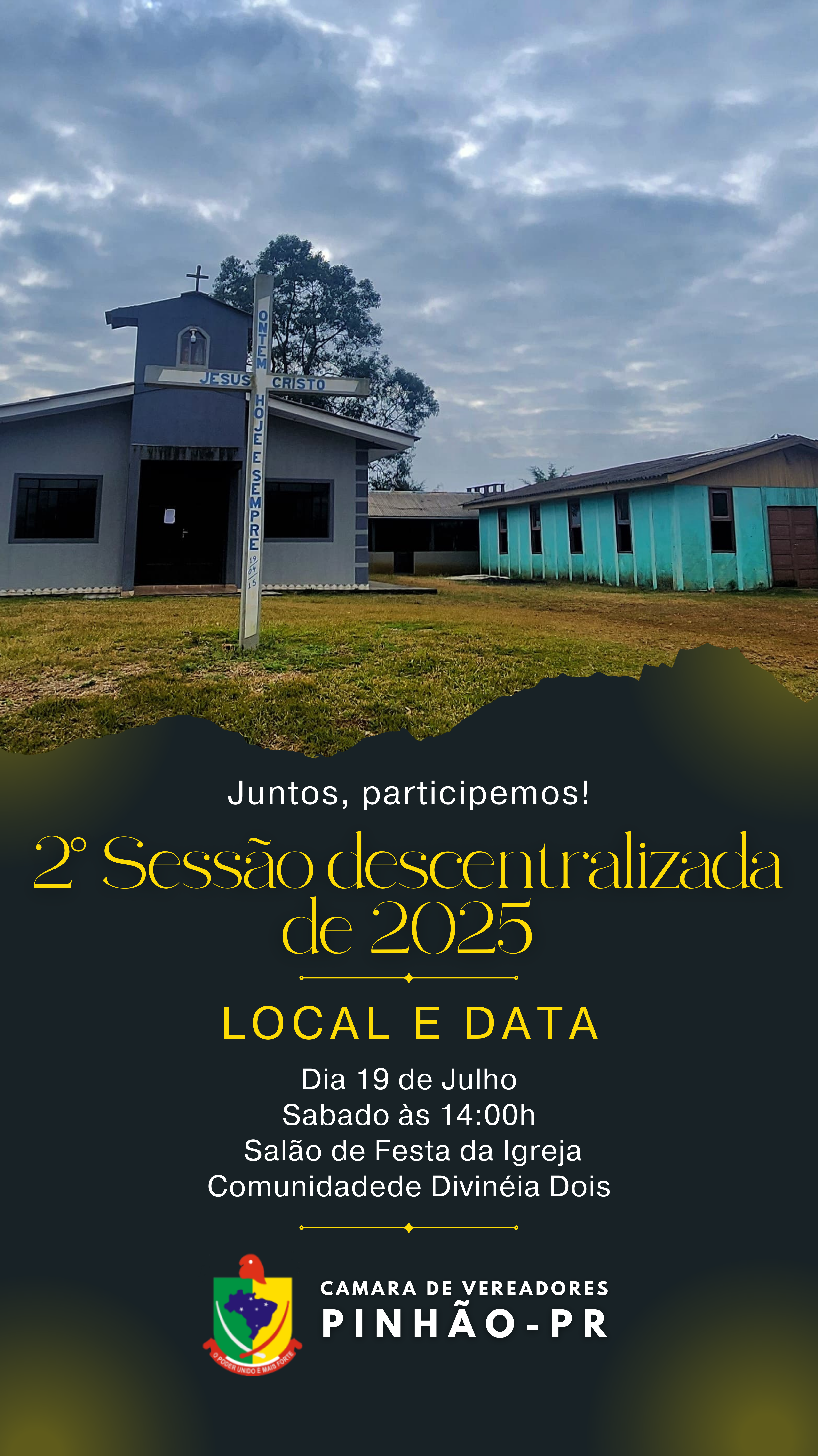 Câmara de Vereadores realiza 2ª Sessão Descentralizada de 2025 na Comunidade Divinéia Dois