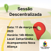  Câmara Municipal de Pinhão-Pr, realizara no mês de março a Sessão Descentralizada na comunidade do Zattarlândia.