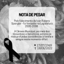 NOTA DE PESAR - Pelo falecimento de Ivan Rubens Spengler NOTA DE PESAR - Pelo falecimento de Ivan Rubens Spengler